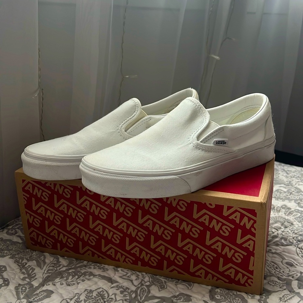 White vans size 7.5 W